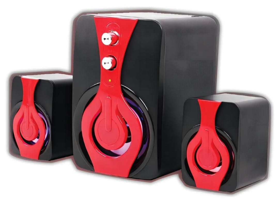 Parlantes 2.1 con Conexión 3.5mm